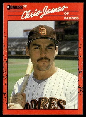 1990 Donruss Chris James San Diego Padres #323 - Image 1 of 2