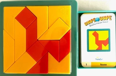 Shape by Shape Puzzle by Thinkful - 14 pieces, 60 puzzles - ages 8+ - complete - Image 1 of 4