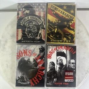 Sons of Anarchy Seasons 1 to 4 Complete Series DVD Lot New Sealed - Picture 1 of 10