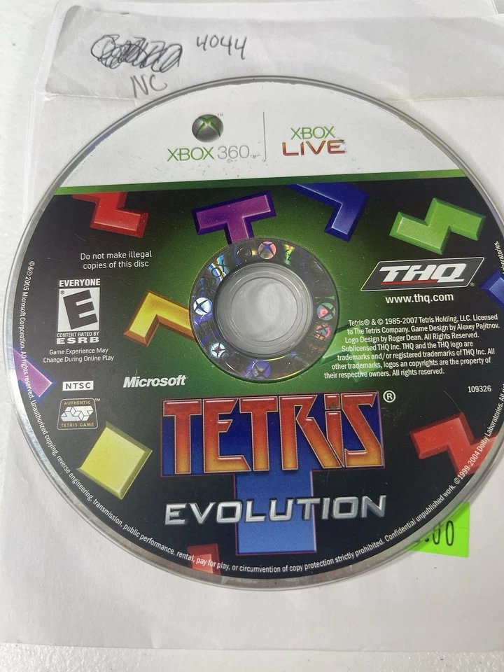 Tetris Evolution  Microsoft Xbox 360, Disc Only - No Tracking #4044 - Image 1 of 1