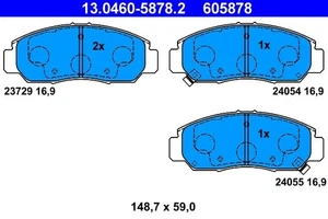13.0460-5878.2 BRAKE PAD SET, DISC BRAKE ATE - Picture 1 of 13