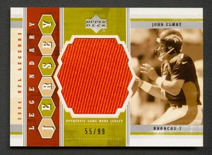 JOHN ELWAY 2004 UPPER DECK LEGENDS LEGENDARY BRONCOS JUMBO JERSEY /99 GAME-USED - Picture 1 of 2
