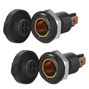 2X Auto Einbau Steckdose Buchse Motorrad PKW KFZ 12V 24V Zigarettenanzünder DE - Bild 1 von 8
