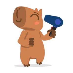 Autoaufkleber Sticker Lustiger Capybara Aufkleber 9X9 cm - Picture 1 of 1