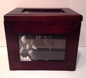STUDIO NOVA Wooster Dark Cherry Wooden 5-Drawer Photo Album Box – 120 4x6 Photos - Picture 1 of 10