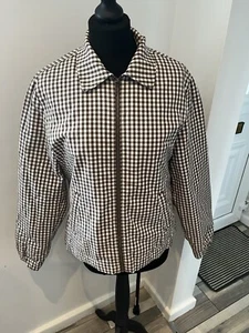 Tommy Hilfiger Golf Gingham Bomber Vintage Full Zip Jacket Size L/40 - Picture 1 of 4