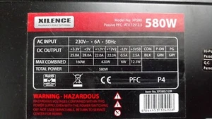✅Alimentation Pc ATX XILENCE XP580 580Watts - Imagen 1 de 4