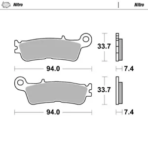 MotoMaster Front Brake Pads for Yamaha YZ450F 2020-2025 Nitro - Picture 1 of 1