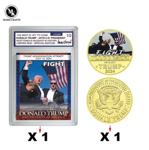 2024 US President Donald Trump Assassination Failure Rating Card - STYPE 2 - Picture 1 of 1