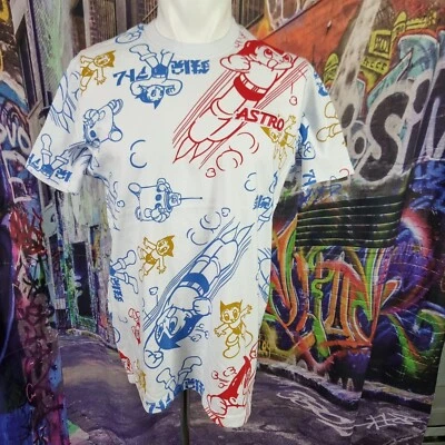 Lote 29 X Camisa Astro Boy Estampada Completa Blanca Para Hombre Talla Mediana Nueva Con Etiquetas (C23) Foto 1 de 4