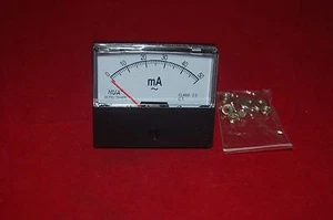 AC 50mA Analog Ammeter Panel AMP Current Meter 0-50mA 60*70MM directly Connect - Picture 1 of 3