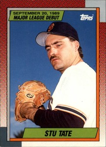 1990 Topps Debut '89 #127 Stu Tate