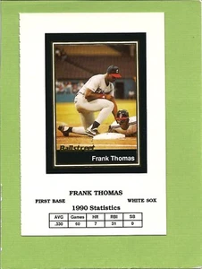 RARE FRANK THOMAS 1991 BALLSTREET "RARE UNCUT" BASEBALL CARD # 23 - Picture 1 of 2