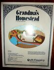 Grandma's Homestead - Applique/Stitched/Quilted Wall Hanging Pattern