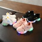 Kinder Baby Mädchen Jungen atmungsaktiv Netz LED leuchtend Sport Lauf Turnschuhe Schuhe
