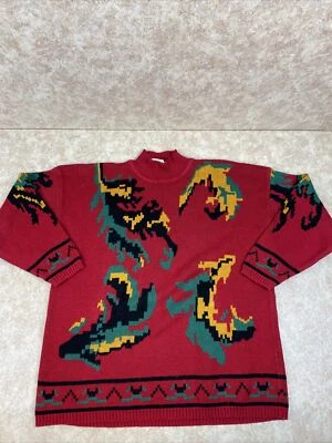 Vintage GENERRA Men's Pullover Sweater Size Large Grandpa Retro - Image 1 of 4