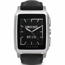 Vector Meridian Bluetooth Smartwatch - Black/Silver. (775717)