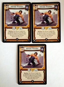 Hiruma Tracker (3) L5R Leyenda de los Cinco Anillos CCG Vientos de Cambio WoC - Imagen 1 de 1