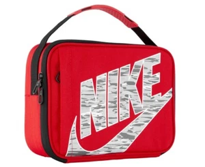 Nike Insulated Lunchbox University Red, One Size unisex plastic molded zip carry - Picture 1 of 7