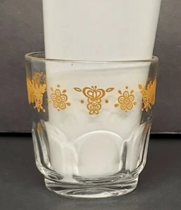 ARCOROC FRANCIA - El Mejor Vidrio - Vidrio Corelle MARIPOSA DORADO Jugo Vasos Difíciles de Encontrar - Imagen 1 de 11