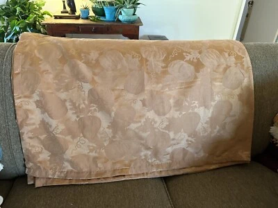 Waterford Tablecloth Orange Pumpkins 70x104 Thanksgiving Halloween - Image 1 of 4