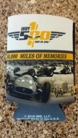 Indy 500 - May 2016 - 100th Running of the Indy 500 Can Cooler Coozie Cover
