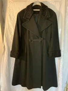 Perry Ellis coat 6 wool cashmere vintage Saks union made - Picture 1 of 9