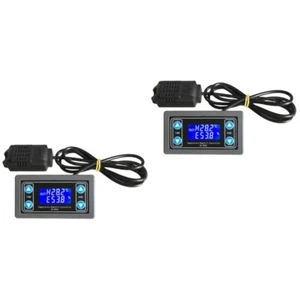  2 Stück Temperatur- und Luftfeuchtigkeitskontrollmodul, Digitalanzeige, - Zdjęcie 1 z 12