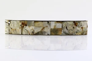 Unique Color Hair Barrette Genuine BALTIC AMBER Mosaic b150211-33 - Picture 1 of 2