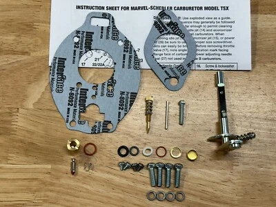 Oliver 1600 Basic Carburetor repair kit Marvel Schebler TSX868 TSX880 - Image 1 of 2