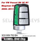 3C0959752BA For VW Passat 3C B7 Magotan CC 2006-2011 433MHz ID48 Remote Key Fob