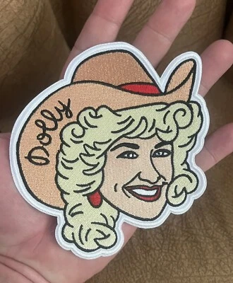 不同罕见多莉·帕顿布贴乡村音乐图标缝制衬衫收藏家标志 — 第 1/2 张图片