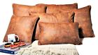 Leather Look Polyester fabric with felt 300 GSM luxury cushion covers only