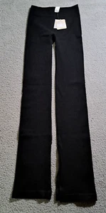 Pantaloni donna Fabletics neri senza cuciture costine profonde vita alta alla caviglia spacco taglia XS - Foto 1 di 11