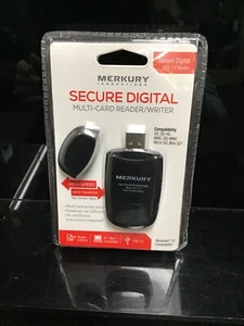 MERKURY INNOVATIONS SECURE DIGITAL USB MULTI-CARD READER/WRITER Ships Free! 1010 - Picture 1 of 3