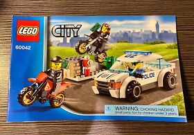 LEGO City High Speed Police Chase 60042 - 100% COMPLETE in perfect condition