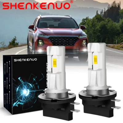 Светодиодная лампа ближнего света для Hyundai Santa Fe 2010-2016 H11B 2 шт 6000K белая - Изображение 1 из 4