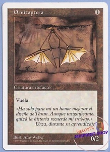 Ornithopter Spanish Mtg MISPRINT. Wrong casting cost 1 Instead 0 - Imagen 1 de 4