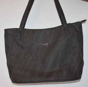 KOLTOV DARK GRAY HANDBAG - LARGE, ZIP CLOSURE - Picture 1 of 5