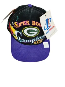 Vintage 1990s Green Bay Packers Super Bowl XXXI Hat Snapback Logo Athletic New - Picture 1 of 4