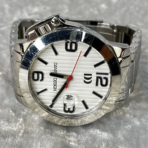 Danish Design IQ62Q915 White Dial Stainless Steel Quartz Sport Men's Watch - Picture 1 of 14