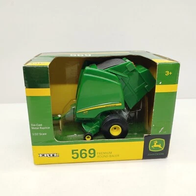 Ertl Tomy John Deere 569 Premium Round Baler 1:32 Scale Die-Cast Metal Replica - Image 1 of 4