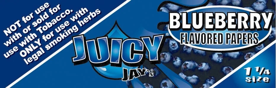 Juicy Jay's Blueberry 1 1/4 Rolling Papers Free USA Shipping! - Image 1 of 1