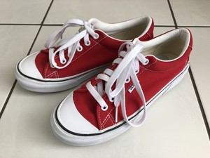 red vans size 4