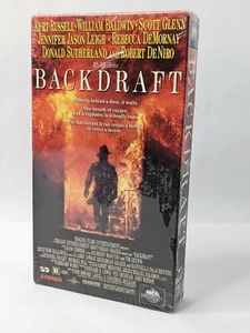 Backdraft (VHS 1991) Kurt Russell, Donald Sutherland, Sealed MCA Stamp - Picture 1 of 6