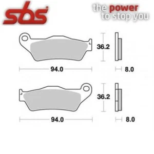 PAIR BRAKE PADS 151HF 151 HFTM 250 EN Enduro 2T 1995-2006 - Picture 1 of 2