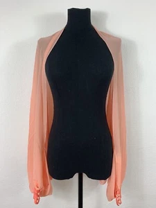 Bolero bufanda de gasa de alta calidad marca "Wise" talla 38/46 albaricoque - #KA3 - Imagen 1 de 4