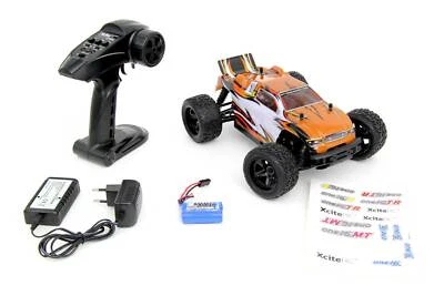 Controllato a Distanza RC Auto - XciteRC Truggy one16 Tr - 4WD Rtr , D'Oro Corpo - Immagine 1 di 4