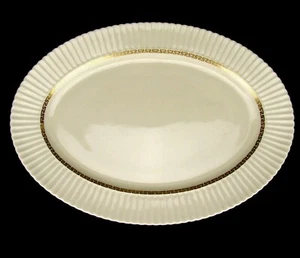Lenox Kretische Griechische Schlüssel Oval Platte 16" Medium Top Zustand - Bild 1 von 6