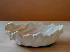  Lenox cremeweiß Akanthusblatt Süßigkeiten, Schmuckschale 6 Zoll Gold Stempel USA 1950 - Bild 1 von 4